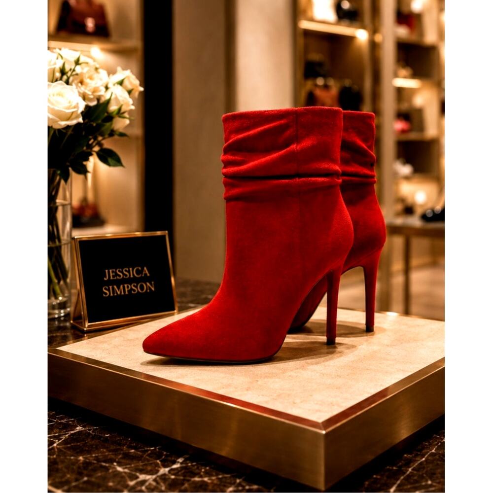 Jessica Simpson Lerona Supreme Microsuede - Red Muse - Size 7.5